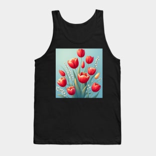 Tulip flower Tank Top